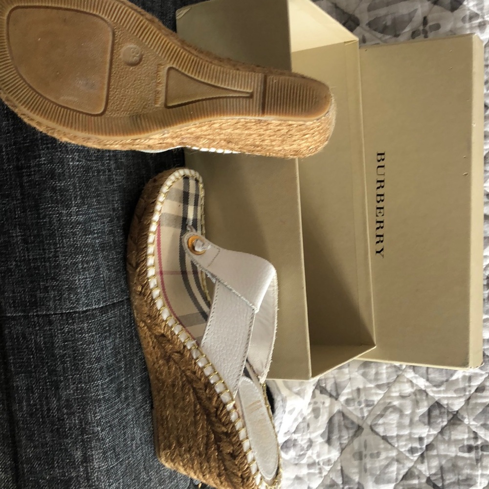 Burberry wedge sandals